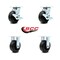 Service Caster Tool Box Caster Wheel Set 5'' Polyolefin Swivel Casters, 4PK TOOL-SCC-30CS520-POR-TLB-2-R-2 - alternate 4